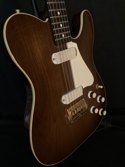1983 Fender Telecaster WALNUT GOLD ELITE USA Rare Natural & Gold WALNUT Electric Guitar / Maui Recorders