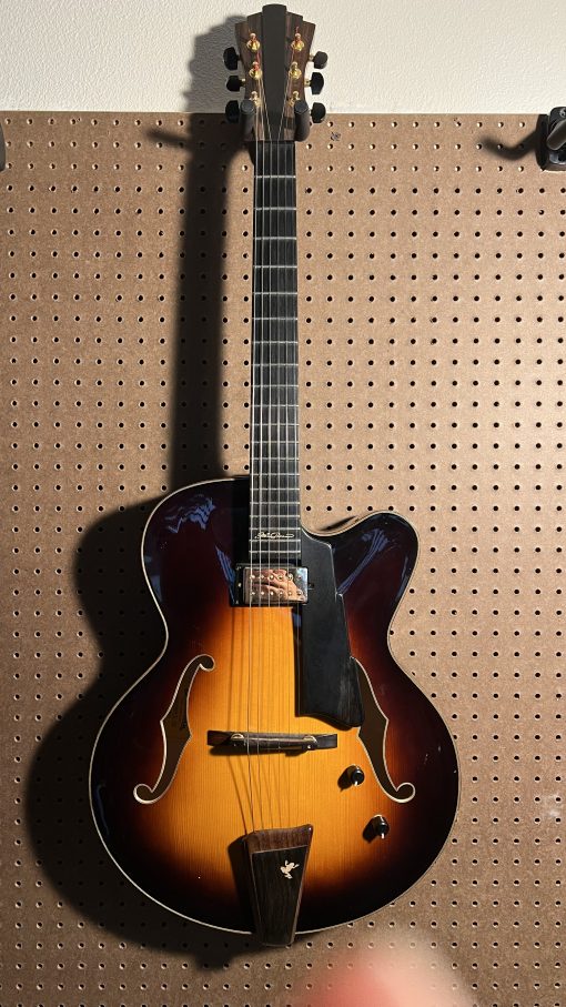 Eastman AR-880CE John Pisano Archtop Electric Guitar owned by Cameron Morgan w/ extra Bill Lawrence & OHSC w/ video clips