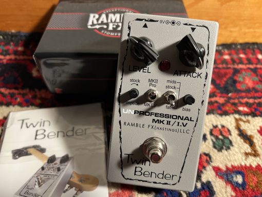 Mint Ramble FX Twin Bender Tonebender Tone Bender Fuzz Guitar Pedal / Mint condition w/ Box