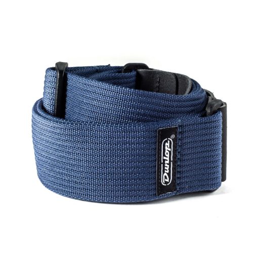 Dunlop D27-01NV Navy Blue Guitar/Bass/Mandolin Strap, Ribbed Cotton