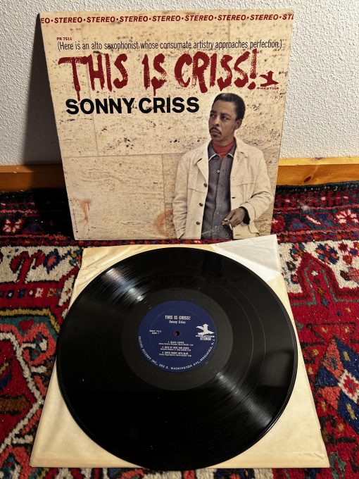 Sonny Criss - This Is Criss! LP NM/M Prestige 1966 RVG / PC / Davis / Dawson = Post Bop