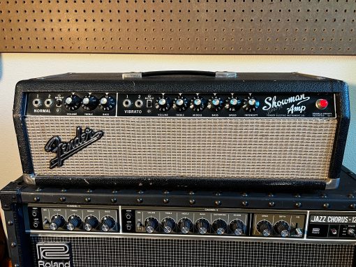 1965 Fender Showman 85W Amp Head w/ vintage tubes owned by John Neff