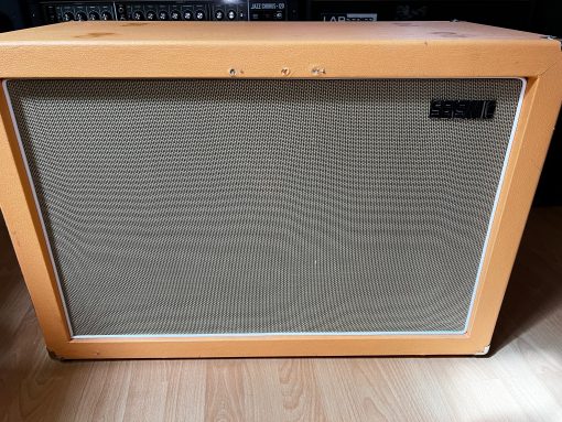 Seismic Audio 2x12" Guitar Speaker Cabinet - Orange/Wheat - Loaded with Celestion G12T-75 Speakers