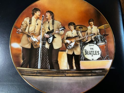 1992 The Beatles SHEA STADIUM Ltd Ed# Plate COA Box Delphi Bradford - MINT in BOX - 22k Gold