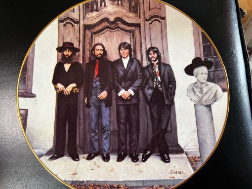 The Beatles HEY JUDE Ltd Ed# Plate COA Box Delphi Bradford - MINT in BOX - 22k Gold
