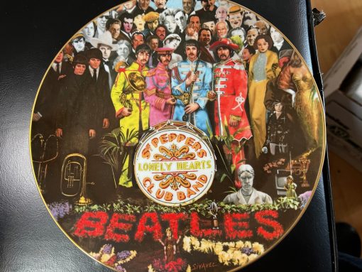 The Beatles SGT PEPPER Ltd Ed# Plate COA Box Delphi Bradford - MINT in BOX - 22k Gold