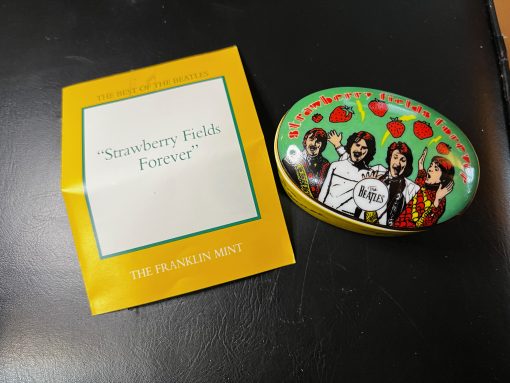 Beatles Music Box STRAWBERRY FIELDS Franklin Mint in Box