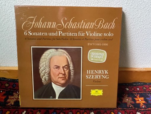 Bach 3 LP box set MINT - Szeryng, solo violin Sonatas/Partitas - 6 Sonaten Und Partiten Für Violine Solo BWV 1001-1006