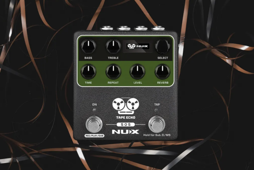 NuX Space Tape Echo & Reverb Effects Pedal 1600ms! w/ MIDI = Based on Vintage 1970's RE Tape Echo Machine w/ recordable heads