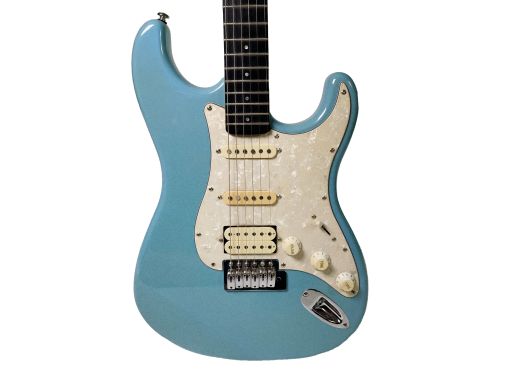 Optek Firelight 400 - Beginner Stratocaster Electric Guitar with Light-up Frets !