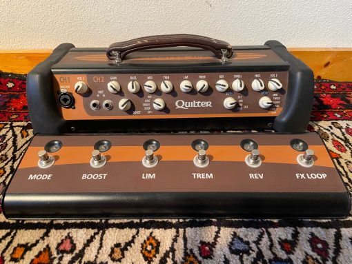 Quilter MicroPro 200 Guitar Head Amplifier & FC200-6 Foot Controller & Carrying Case Gig Bag