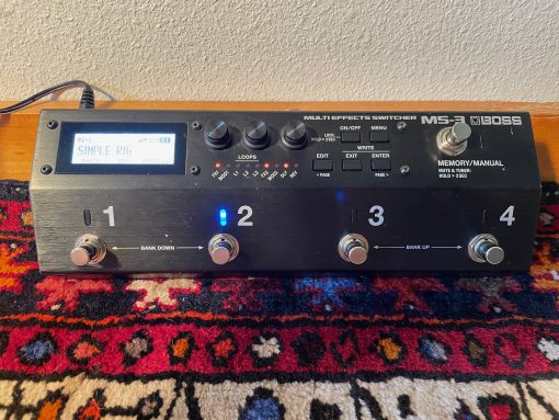 Boss MS-3 Multi Effects - Switcher System - Pedalboard - Midi Controller