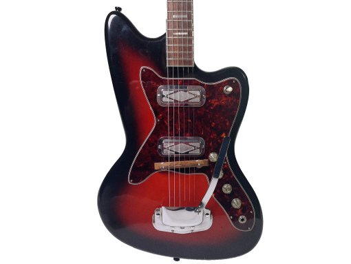 1964 Silvertone 1478 Electric Guitar w/ Case & VIDEO - DeArmond Pickups
