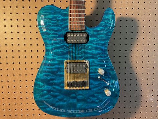 Godin Artisan TC - AAA Blue Flame - Birdseye Maple Neck w/ Tom Anderson PAF's!