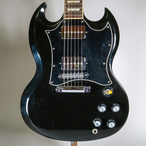 2012 Gibson Ebony SG Standard w/ VIDEO! - Phat Cat P90s - Tone Pros Bridge - OHSC