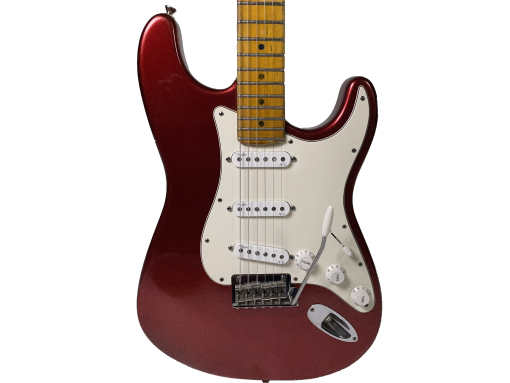 1993 Fender Stratocaster Plus - Lipstick Candy Apple Red / Upgraded with Noiseless N3 pickguard / Jeff Beck Vibes