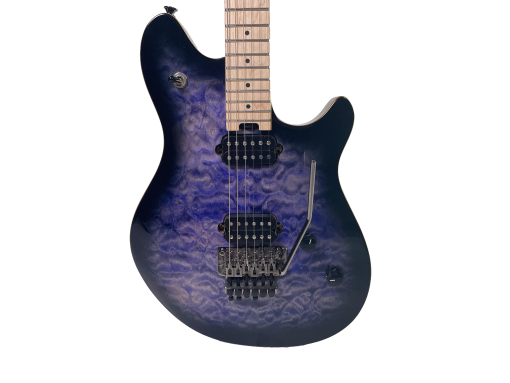 EVH Wolfgang WG Standard QM Northern Lights Electric Guitar - Luthier Setup - Transparent Purple Burst