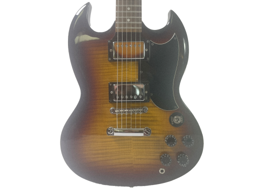 Samick SG Tiger Flame Electric Guitar / Luthier Setup