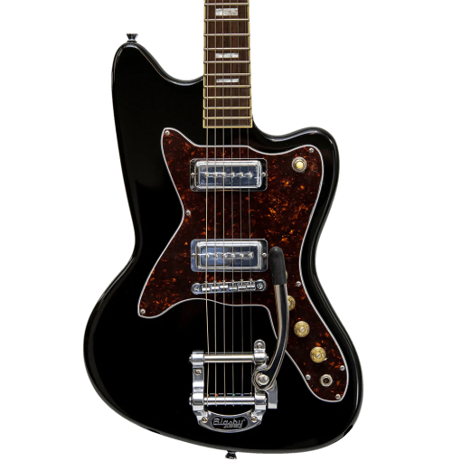 NEW Silvertone 1478 BK Electric Guitar - w/ Luthier Setup - Vintage 60's Vibes