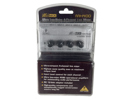 NEW Behringer MX400 4 Channel Line Mixer