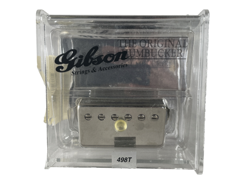 NOS 1990's Gibson 498T Hot Alnico Bridge Humbucking Pickup - Nickle UNOPENED in Case