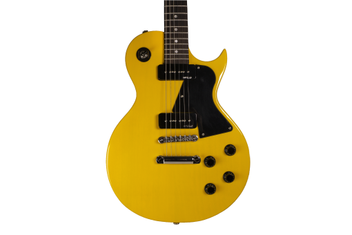 Vintage V132 ReIssued LP Jr. Electric Guitar - TV Yellow - w/ Luthier Setup