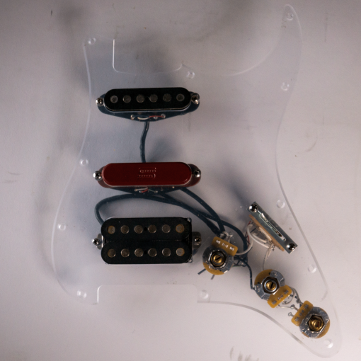 Seymour Duncan MJ 80's Brent Mason STK-2 Hot Stack Tom Anderson PAF Clear Plexiglass Pickguard