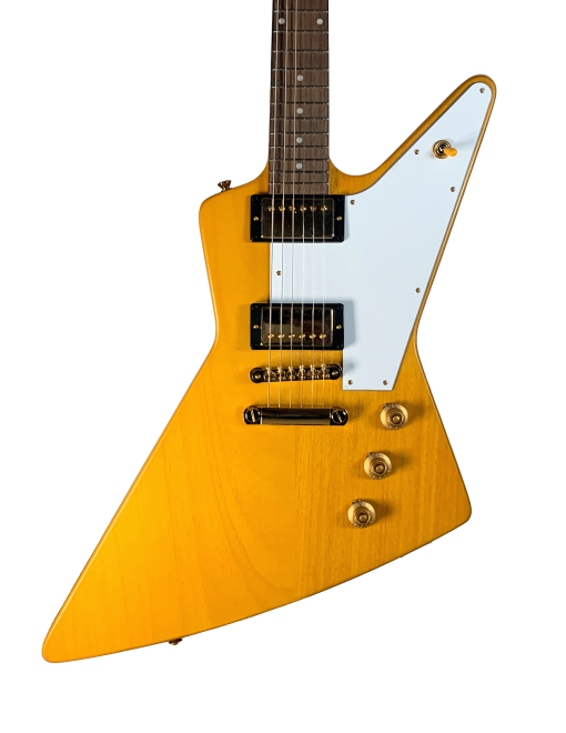 NEW 2023 1958 Epiphone Korina Explorer Limited Edition Electric Guitar Natural