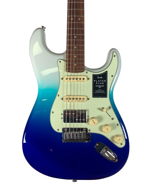 2021 Fender Player Plus HSS Stratocaster BelAir Blue MINT Electric Guitar w/ case