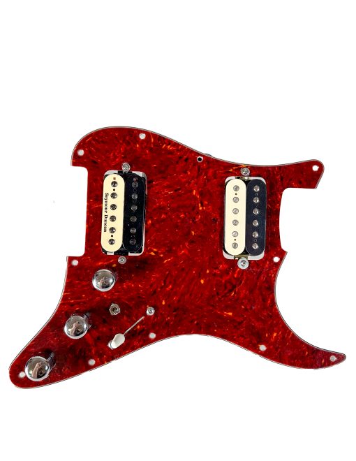 Seymour Duncan Nazgul / EVH Neck Pickup / 920D HH Loaded Pickguard / Zebra Prewired Strat Pickgaurd w/ coil tap
