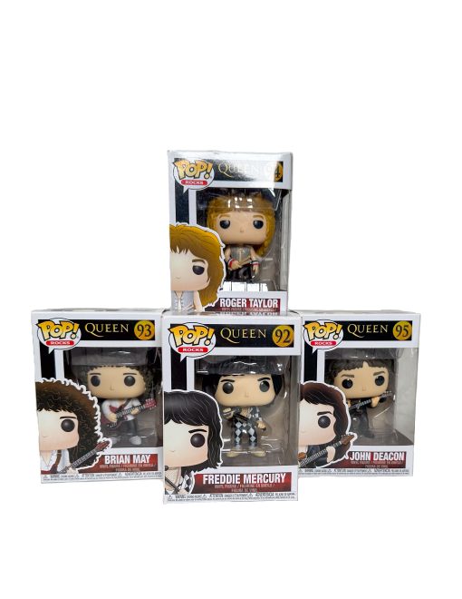 Funko Pop Rocks Queen Figures NEW IN BOX Freddie Mercury Brian May Roger Taylor John Deacon