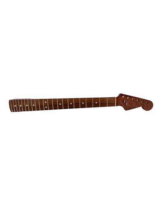 Warmoth Lic Fender Guitar Neck - Flamed Mahogany / Rosewood Board / Jumbo Frets / 10-16 Radius