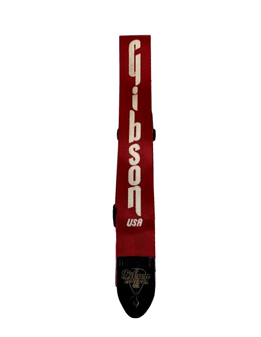 Vintage 1994 Gibson USA RED Acoustic Electric Guitar Strap