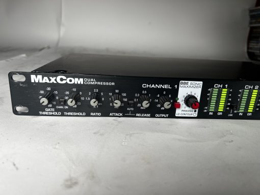 BBE MaxCom Dual Compressor Limiter Gate Sonic Maximizer Effect Unit