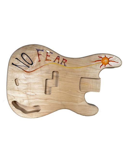 1999 Custom Maple Precision Bass Body - NO FEAR, SUN, Yin-Yang,