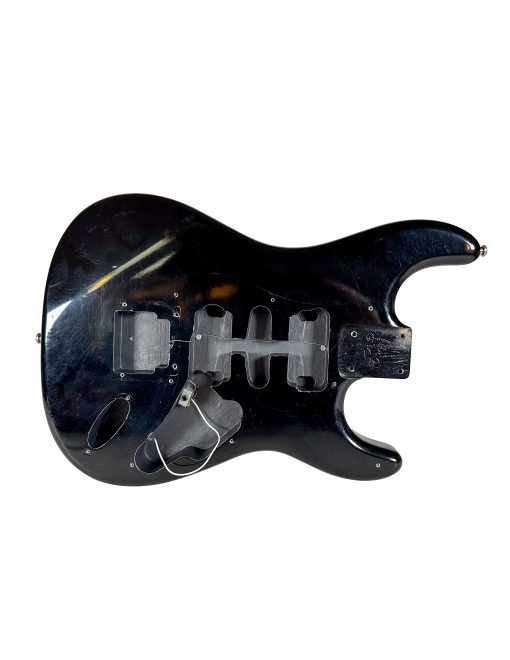 1980's Warmoth Stratocaster HSH Body routed for Kahler Trem - Black