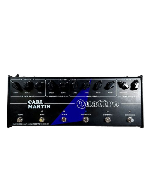 Carl Martin Quattro Multi Effects Pedalboard - Overdrive - Plexi - Chrous - Compressor - Echo