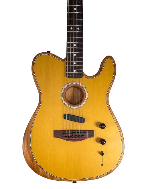 New Fender Players Acoustisonic Telecaster Butterscotch w/ Luthier Setup ($125 Value)