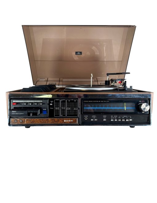 Vintage 1970's Sony HP-318 Stereo - Tuner, Belt Driven Turntable, 8 Track Player, 4 Speakers!