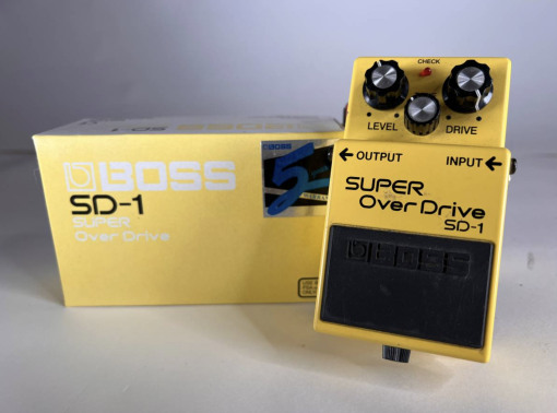 Vintage 90's Boss SD-1 Super Overdrive Pedal MIT w/ Box