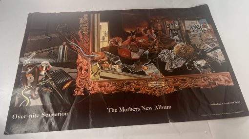 Original 1973 Frank Zappa POSTER Over-nite Sensation PROMO Discreet Records