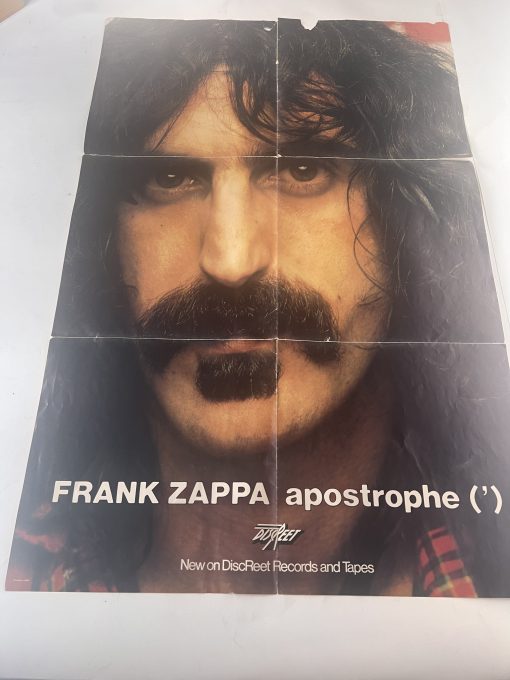 Original 1974 Frank Zappa Promo POSTER 23" x 35" Apostrophe Discreet Records