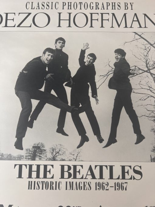 Vintage BEATLES POSTER 1962-1967 Dezo Hoffmann Photo Art Exhibit Houston Tx K101 Galleria 24"x18"