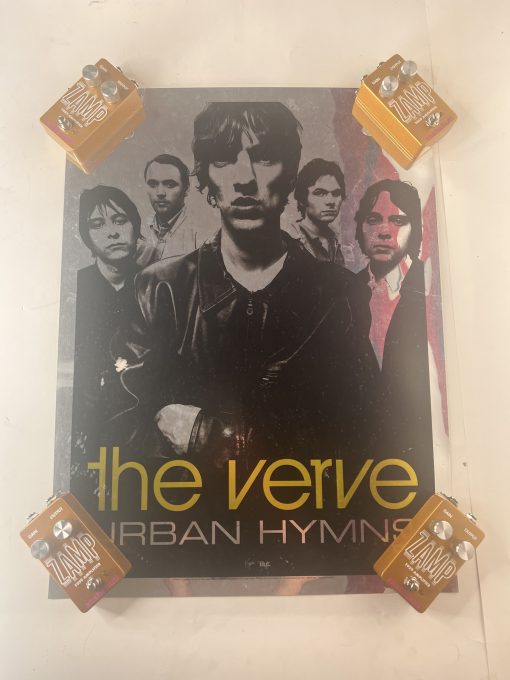 Vintage THE VERVE Urban Hymns SILVER FOIL PROMO POSTER Alternative Rock