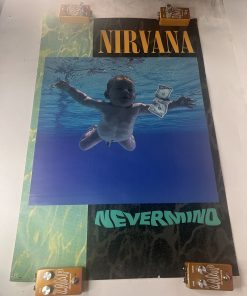 Original 1991 Nirvana Nevermind PROMO POSTER 35"x23" Sub Pop DGC NEVER HUNG