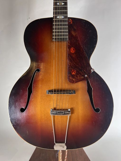 Vintage 1930's Regal Archtop Acoustic Guitar & Case - Great Pre-War Slide Guitar