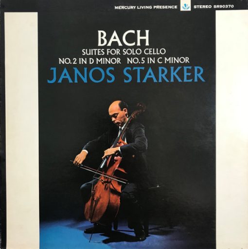 Bach*, Janos Starker - Suites For Solo Cello No.2 In D Minor No.5 In C Minor LP VG+ NM or M-  Mercury,Mercury Living Presence Classical Baroque V: VG+/EX C: EX/NM Promo hole, Ultrasonic Cleaned, no scratches, some light scuffs. priced under for it's condition