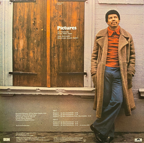 Jack DeJohnette - Pictures LP M VG+ 1977 ECM Records,ECM Records Jazz  Vinyl: MINT Cover: VG+ would be EXC but has bottom right corner cut = Ultrasonic Cleaned on Kirmuss machine for superior audio and sonics! !!! This listing uses a stock photo. You will receive the exact pressing that the stock photo shows. We grade conservatively, and have been selling records/cd’s for over 25 years. Please inquire if you would like to see pictures of the actual item or have any questions. !!! - Image 2