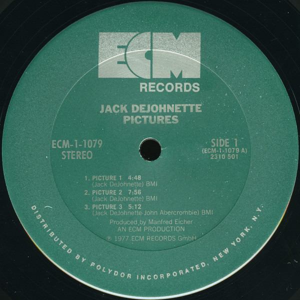 Jack DeJohnette - Pictures LP M VG+ 1977 ECM Records,ECM Records Jazz  Vinyl: MINT Cover: VG+ would be EXC but has bottom right corner cut = Ultrasonic Cleaned on Kirmuss machine for superior audio and sonics! !!! This listing uses a stock photo. You will receive the exact pressing that the stock photo shows. We grade conservatively, and have been selling records/cd’s for over 25 years. Please inquire if you would like to see pictures of the actual item or have any questions. !!! - Image 3