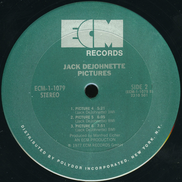 Jack DeJohnette - Pictures LP M VG+ 1977 ECM Records,ECM Records Jazz  Vinyl: MINT Cover: VG+ would be EXC but has bottom right corner cut = Ultrasonic Cleaned on Kirmuss machine for superior audio and sonics! !!! This listing uses a stock photo. You will receive the exact pressing that the stock photo shows. We grade conservatively, and have been selling records/cd’s for over 25 years. Please inquire if you would like to see pictures of the actual item or have any questions. !!! - Image 4